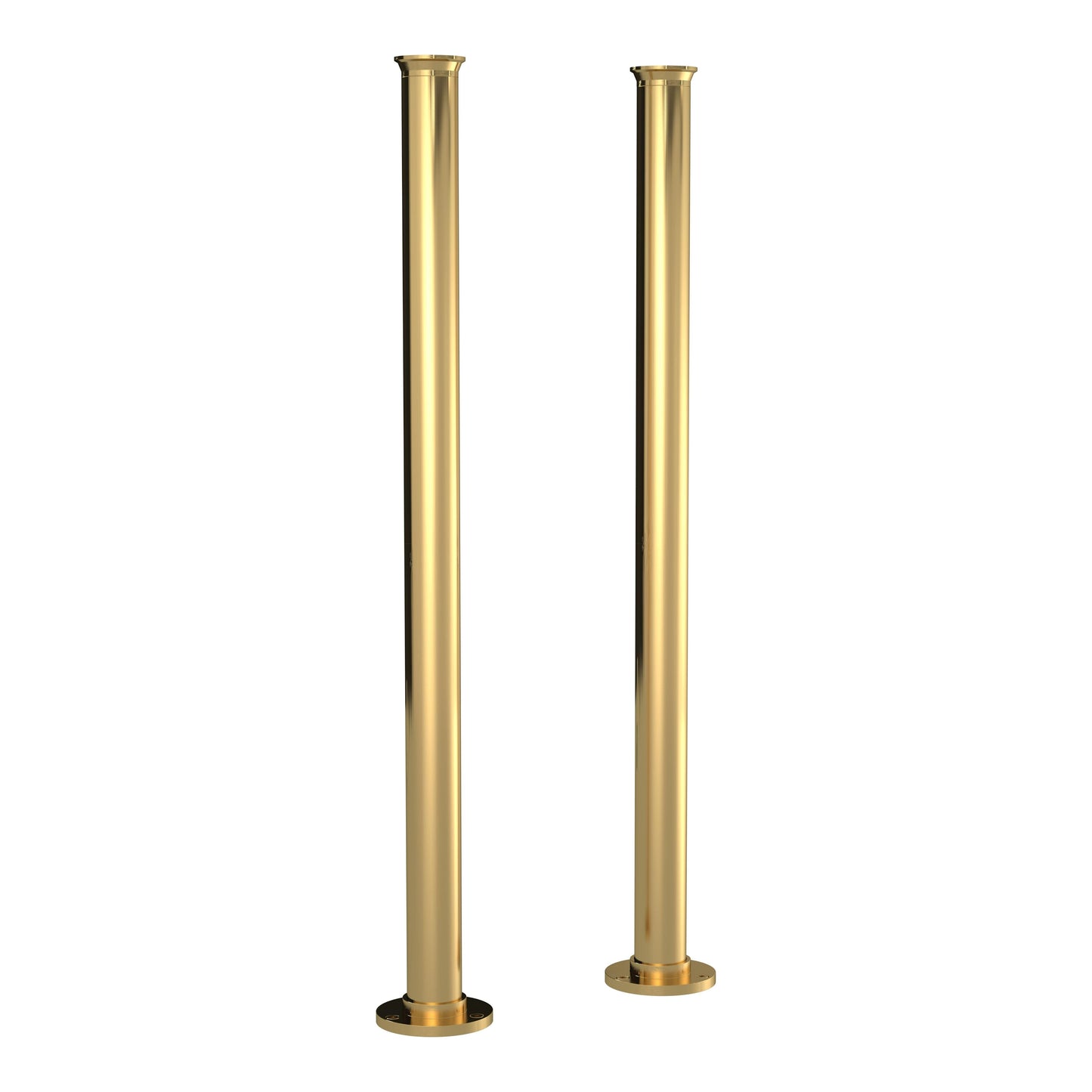 Fairford Hexam Freestanding Bath Standpipes, Brushed Brass