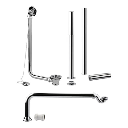 Fairford Hexam Roll Top Bath Pack, Chrome