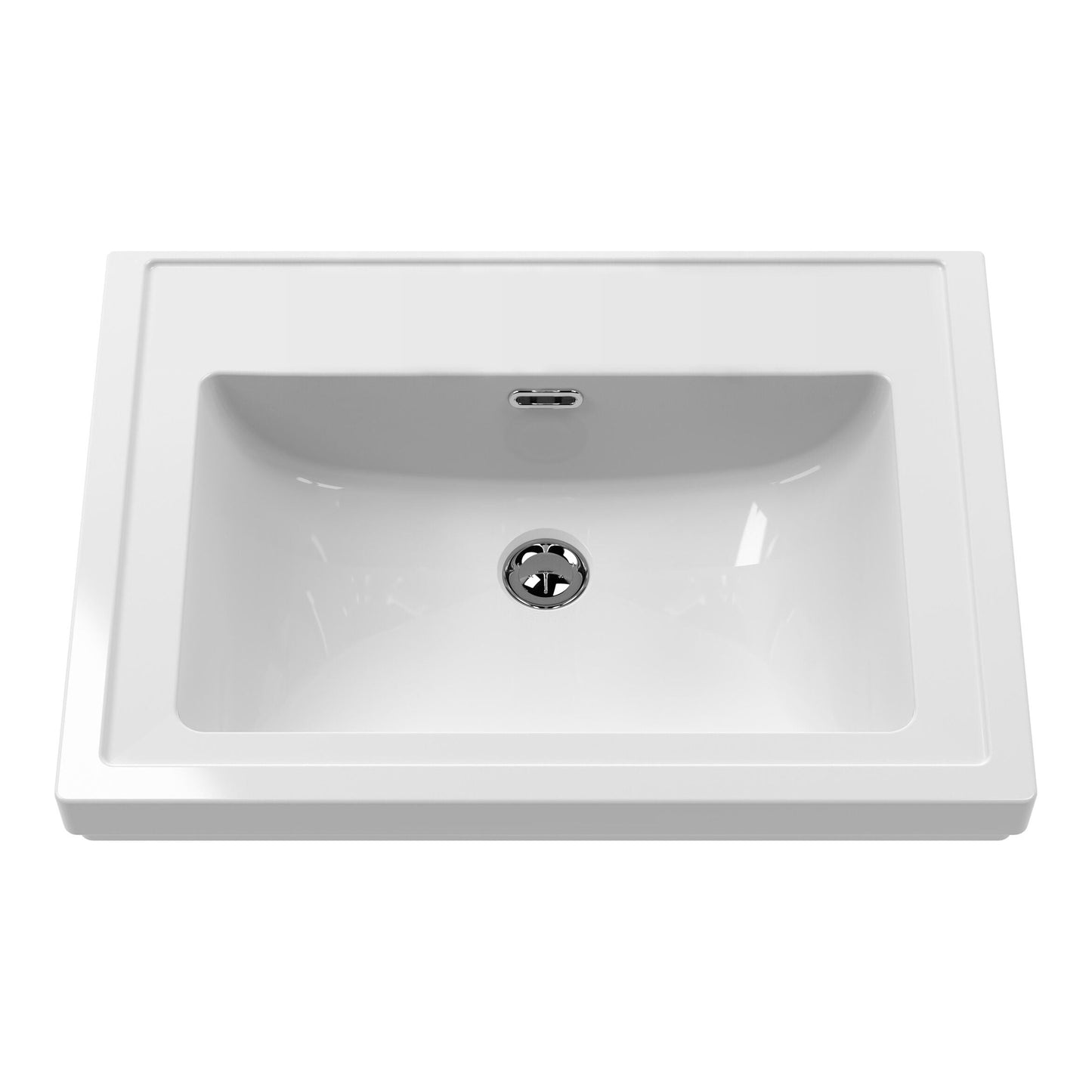 Fairford Juliette Fern Green 800mm 1 Drawer Floorstanding Vanity Unit with 0 Tap Hole Basin