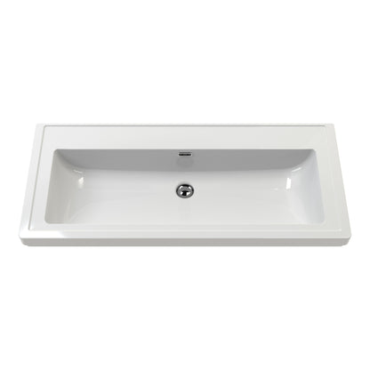 Fairford Juliette Indigo Blue 600mm 1 Drawer Floorstanding Vanity Unit with 0 Tap Hole Basin