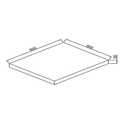 Fairford Linea Oak 600mm Wall Hung Vanity Shelf