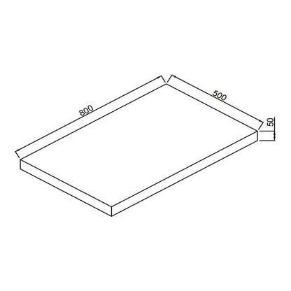Fairford Linea Oak 800mm Wall Hung Vanity Shelf