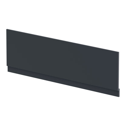 Fairford Satin Soft Black 1800mm Bath Panel with Plinth
