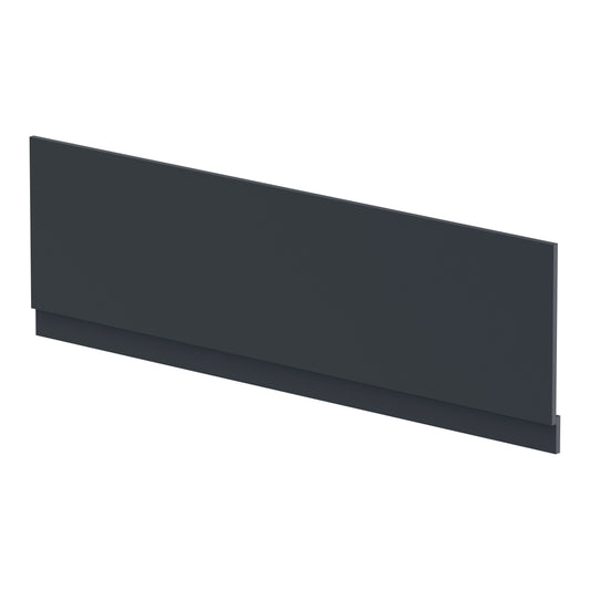 Fairford Satin Soft Black 1800mm Bath Panel with Plinth