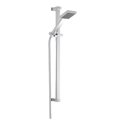 Fairford Square Slide Rail Shower Kit, no Outlet Elbow