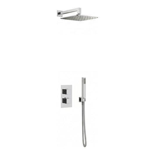 Fairford Una Concealed Shower Kit with Overhead and Handset