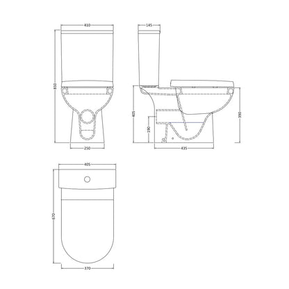 Fairford Nuna Close Coupled Toilet