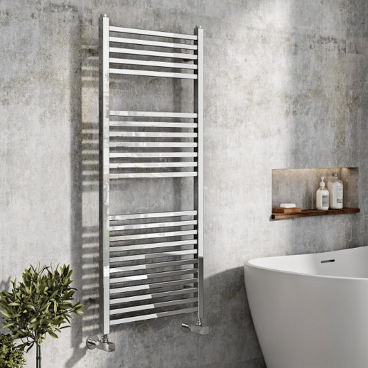 Fairford Simona Designer Towel Rail - 800mm X 500mm - Chrome