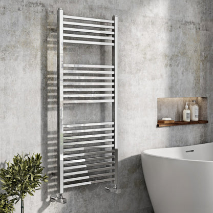 Fairford Simona Designer Towel Rail - 1200mm X 500mm - Chrome