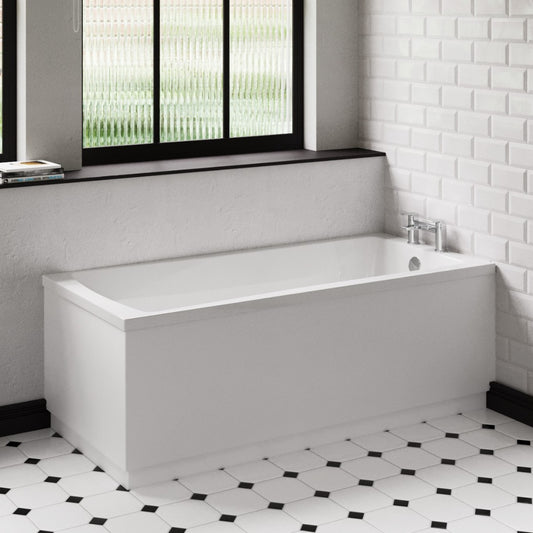 Fairford Dunsford 1700 x 700mm Sngl Ended Straight Bath, 0TH