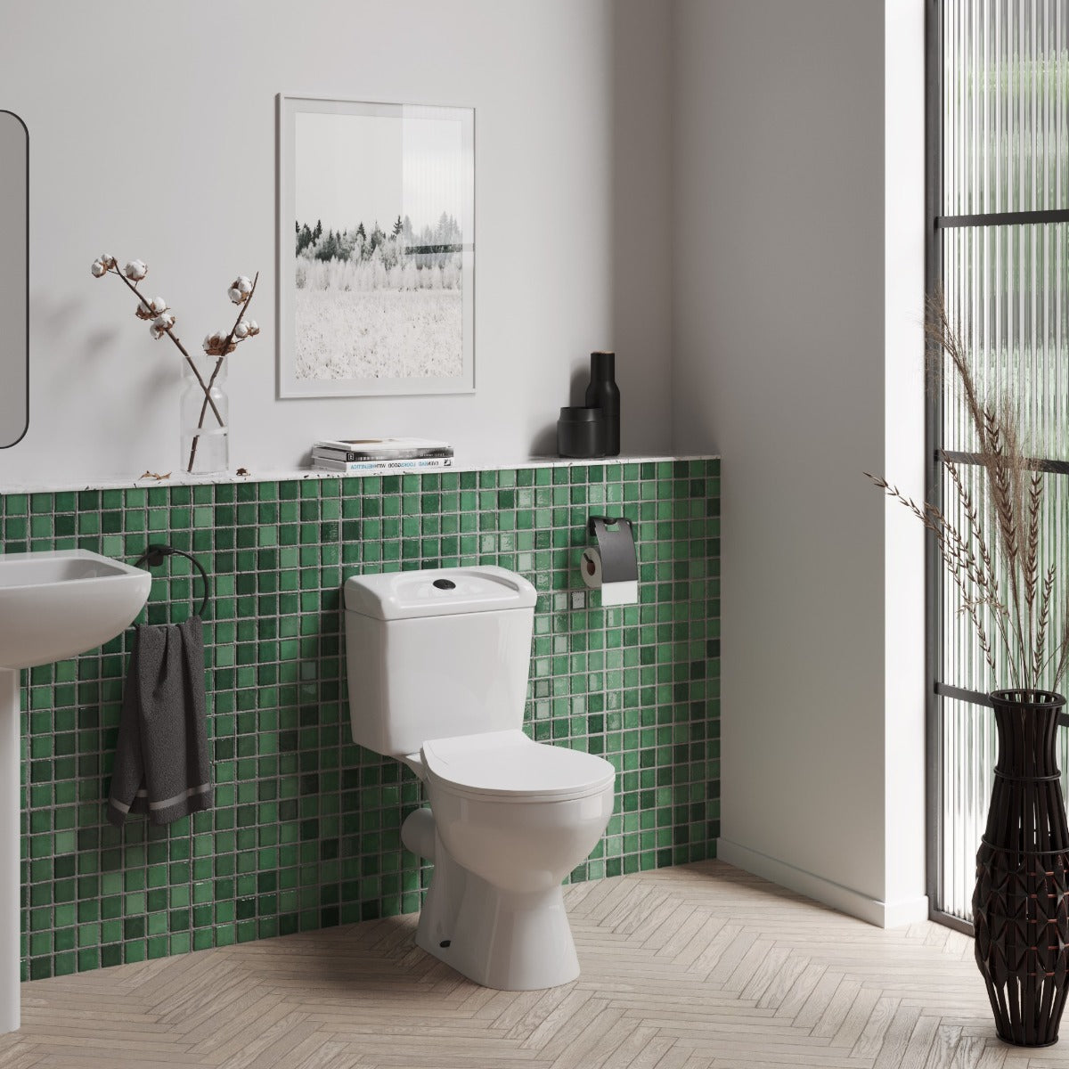 Fairford Duro Close Coupled Toilet with Seat