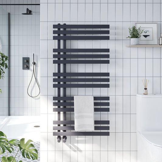Fairford Elizabeth Towel Radiator - 1200mm X 500mm - Chrome