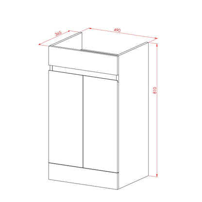 Fairford Resonance 500mm Anthracite Floorstanding Vanity Unit