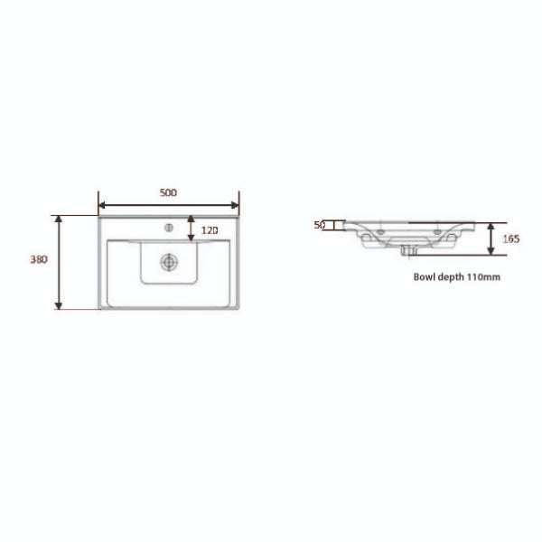 Fairford Resonance 500mm Anthracite Floorstanding Vanity Unit