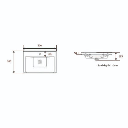 Fairford Resonance 500mm Anthracite Floorstanding Vanity Unit