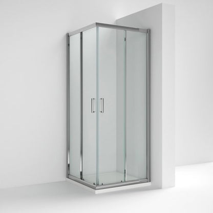 Fairford 5mm 800 x 800mm Chrome Corner Entry Shower Enclosure