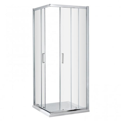 Fairford 5mm 800 x 800mm Chrome Corner Entry Shower Enclosure
