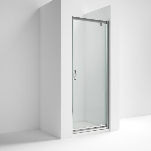 Fairford 5mm 900mm Chrome Pivot Shower Door
