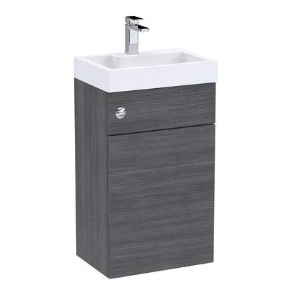 Fairford Carnation 500mm Grey Avola WC and Basin Combination Unit