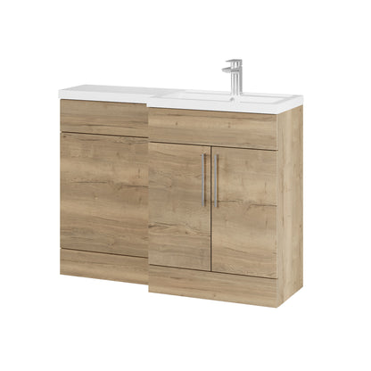 Fairford Union Style Slab Dark Oak 1100mm L Shape Right Hand Combination Pack
