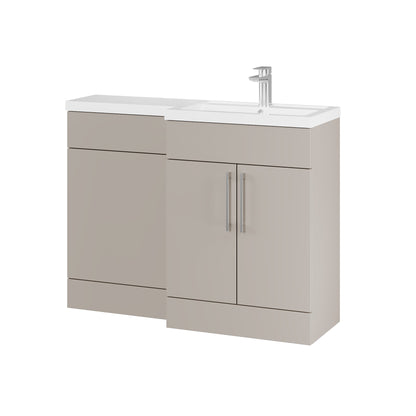 Fairford Union Style Slab Matt Stone Grey 1100mm L Shape Right Hand Combination Pack