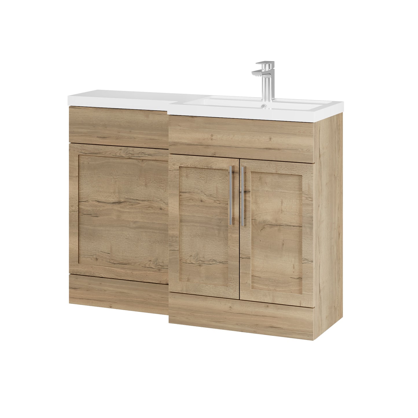 Fairford Union Style Shaker Dark Oak 1100mm L Shape Right Hand Combination Pack