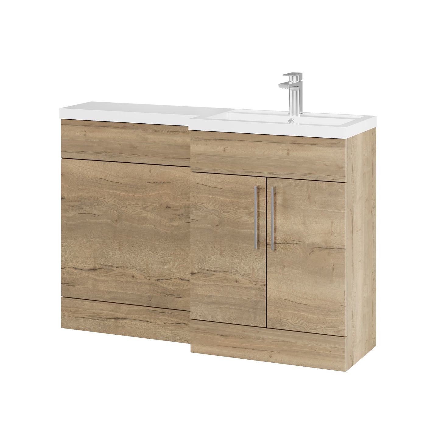 Fairford Union Style Shaker Dark Oak 1200mm L Shape Right Hand Combination Pack