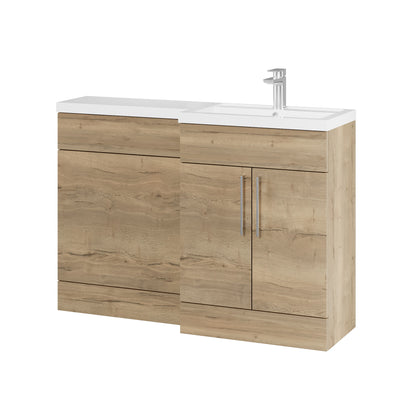 Fairford Union Style Shaker Dark Oak 1200mm L Shape Right Hand Combination Pack
