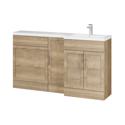 Fairford Union Style Shaker Dark Oak 1500mm L Shape Right Hand Combination Pack