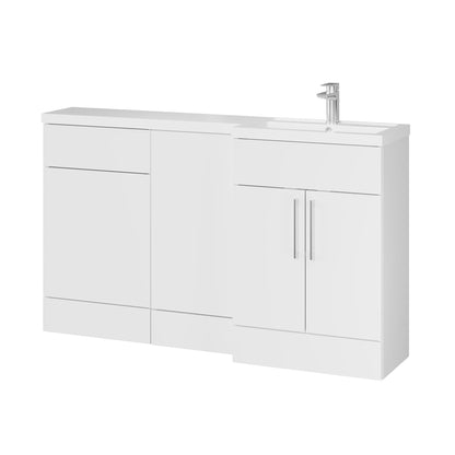 Fairford Union Gloss White 1500mm L Shape Right Hand Combination Pack