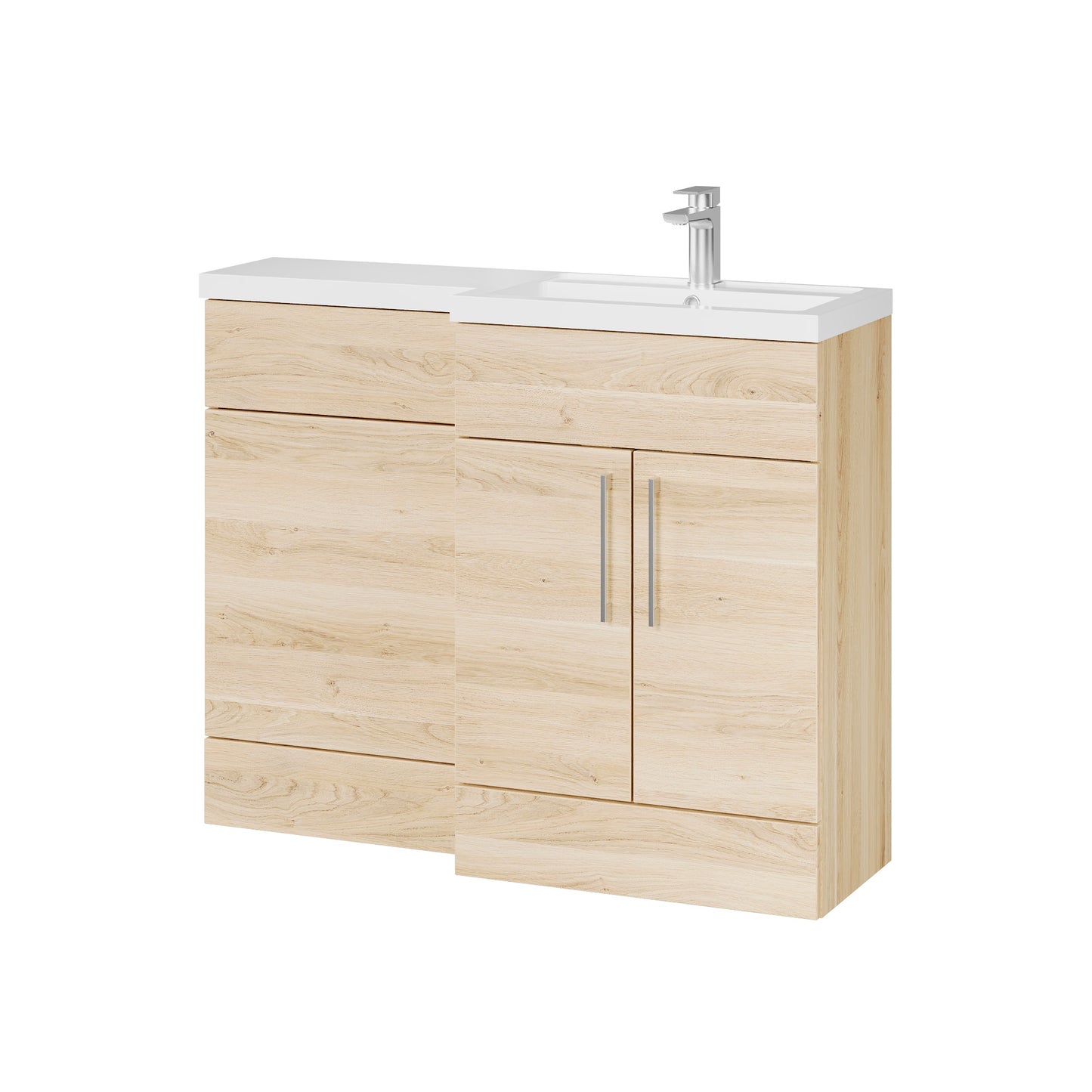 Fairford Union Light Oak 1100mm L Shape Right Hand Combination Pack