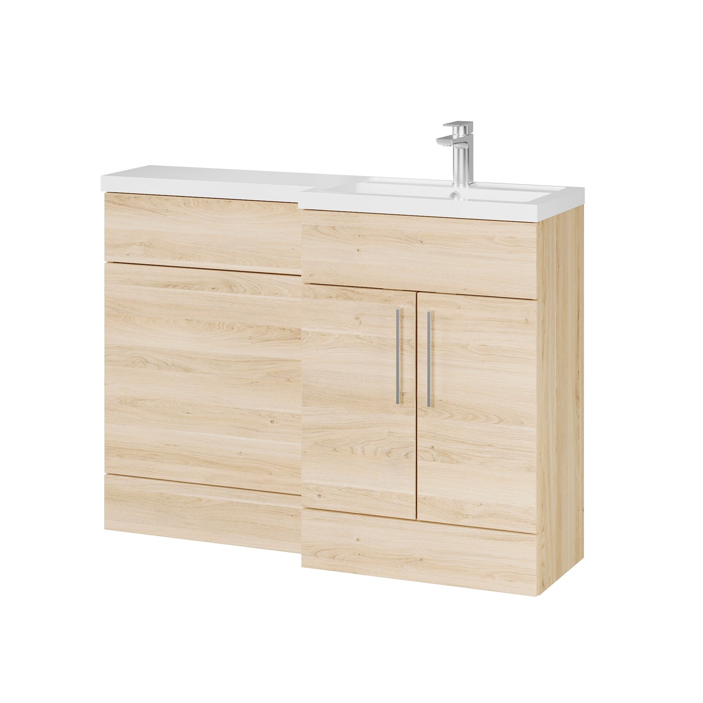 Fairford Union Light Oak 1200mm L Shape Right Hand Combination Pack
