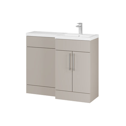 Fairford Union Style Slab Matt Stone Grey 1000mm L Shape Right Hand Combination Pack