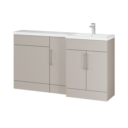 Fairford Union Style Slab Matt Stone Grey 1500mm L Shape Right Hand Combination Pack