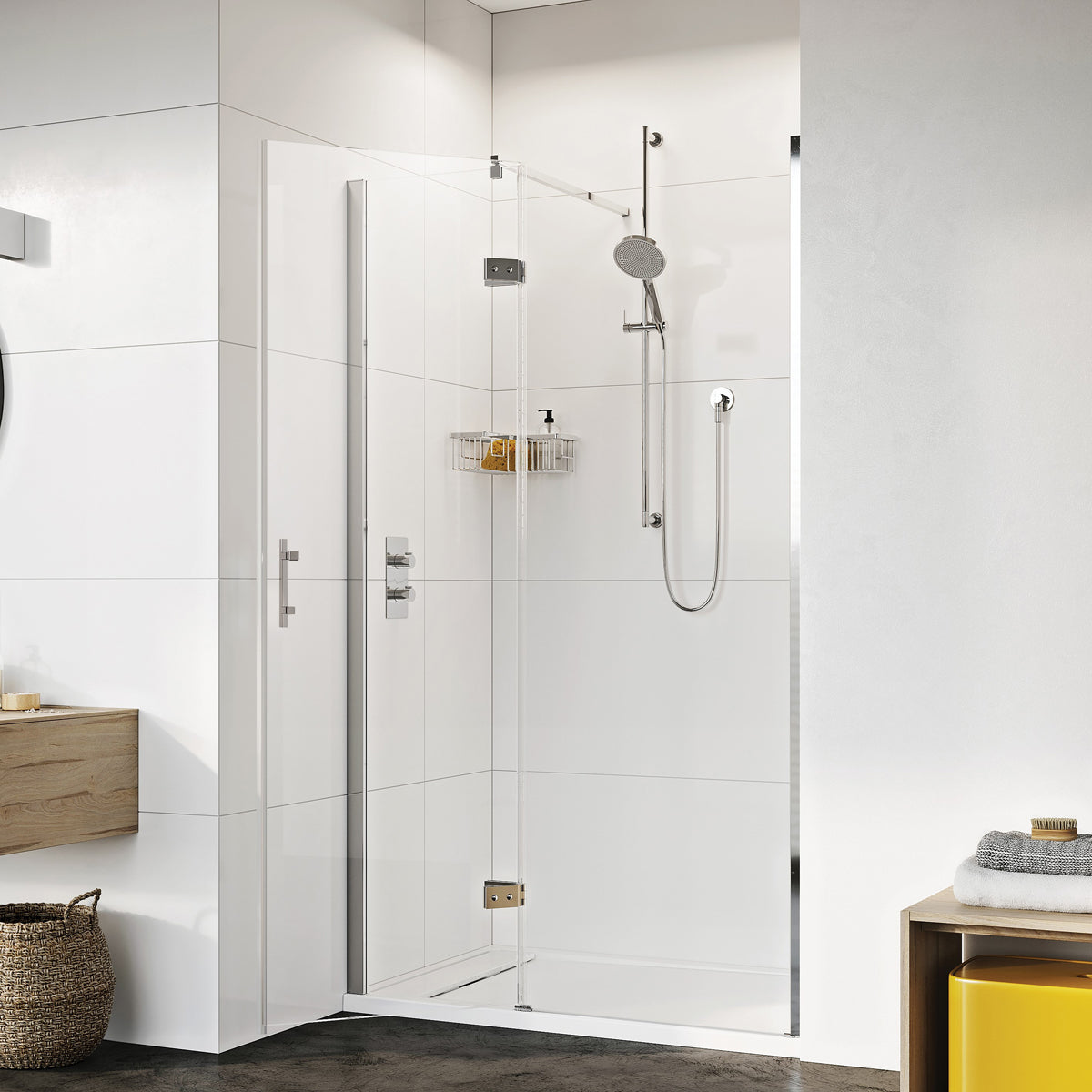 Fairford Pro 8 1200mm Frameless 8mm Hinged Shower Door