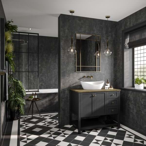 Hydraset Graphite Elements Textured 1200 x 2400 Square Edge Wall Panel