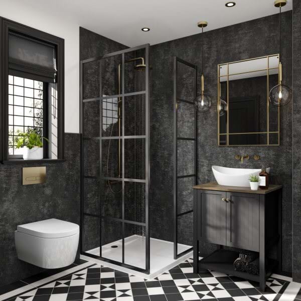 Hydraset Graphite Elements Textured 1200 x 2400 Square Edge Wall Panel
