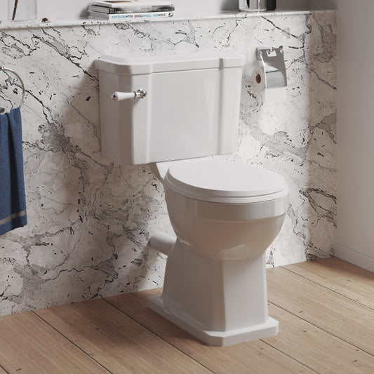 Fairford Hexam Close Coupled Toilet, excludes Seat