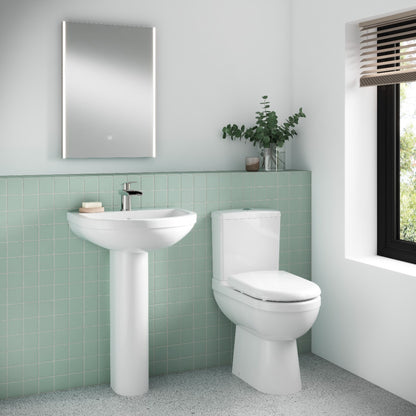 Fairford Hora Comfort Height Close Coupled Toilet with Seat