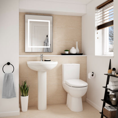 Fairford Hora Comfort Height Close Coupled Toilet with Seat