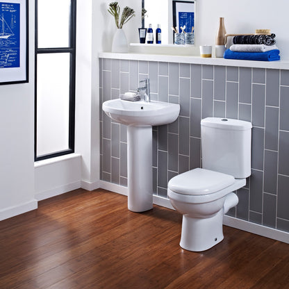 Fairford Hora Close Coupled Toilet with Soft Close Seat