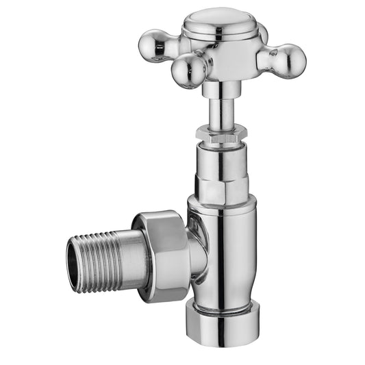 Fairford Crosshead Angled Radiator Valves - Pair