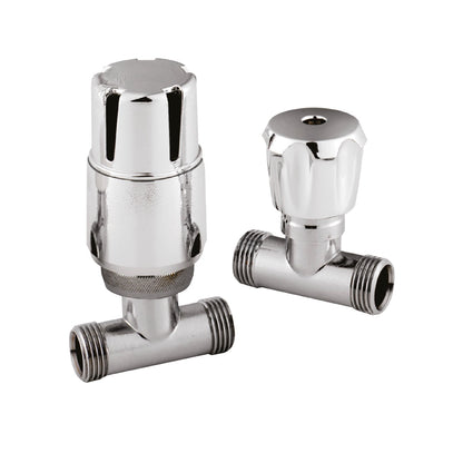 Fairford Thermostatic Valves, Straight, Pair