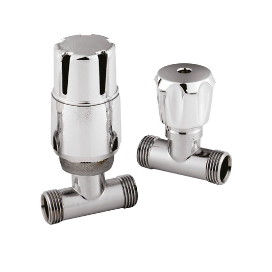 Fairford Thermostatic Valves, Straight, Pair