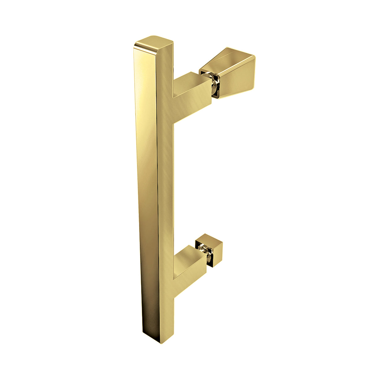 Fairford Pro 8 Brushed Brass 1600mm Frameless 8mm Hinged Shower Door with 2 Inline Panels