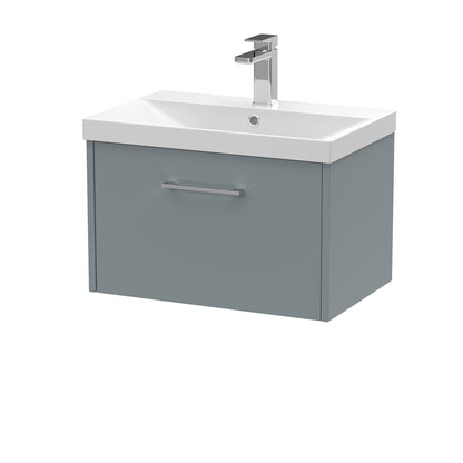 Fairford Anika 600mm Matt Grey 1 Drawer Wall Hung Vanity Unit
