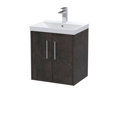 Fairford Anika 500mm Matt Slate 2 Door Wall Hung Vanity Unit