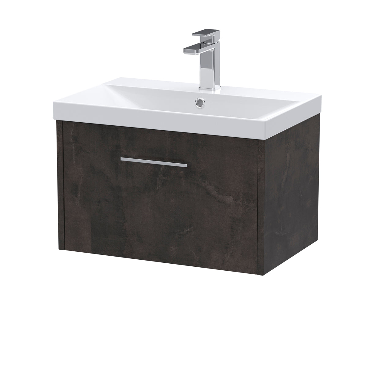 Fairford Anika 600mm Matt Slate 1 Drawer Wall Hung Vanity Unit