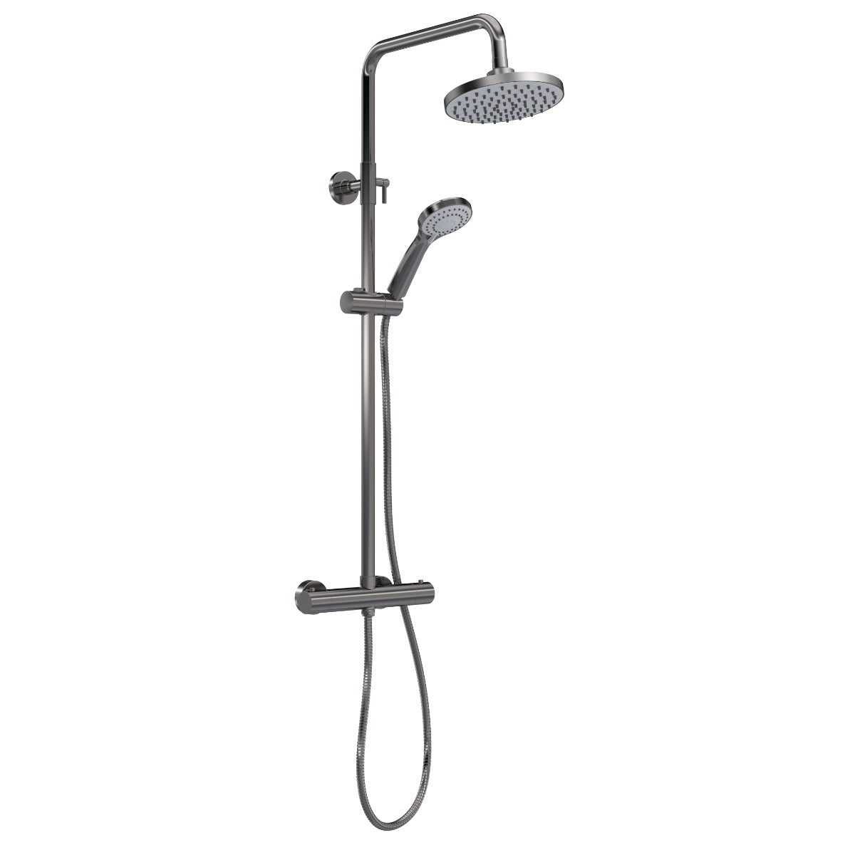 Fairford Element 10 Brushed Gun Metal 2 Oulet Exposed Shower Kit