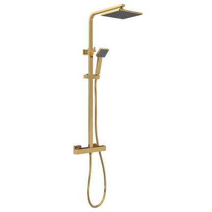 Fairford Una Grace Brushed Brass 2 Outlet Exposed Shower Kit